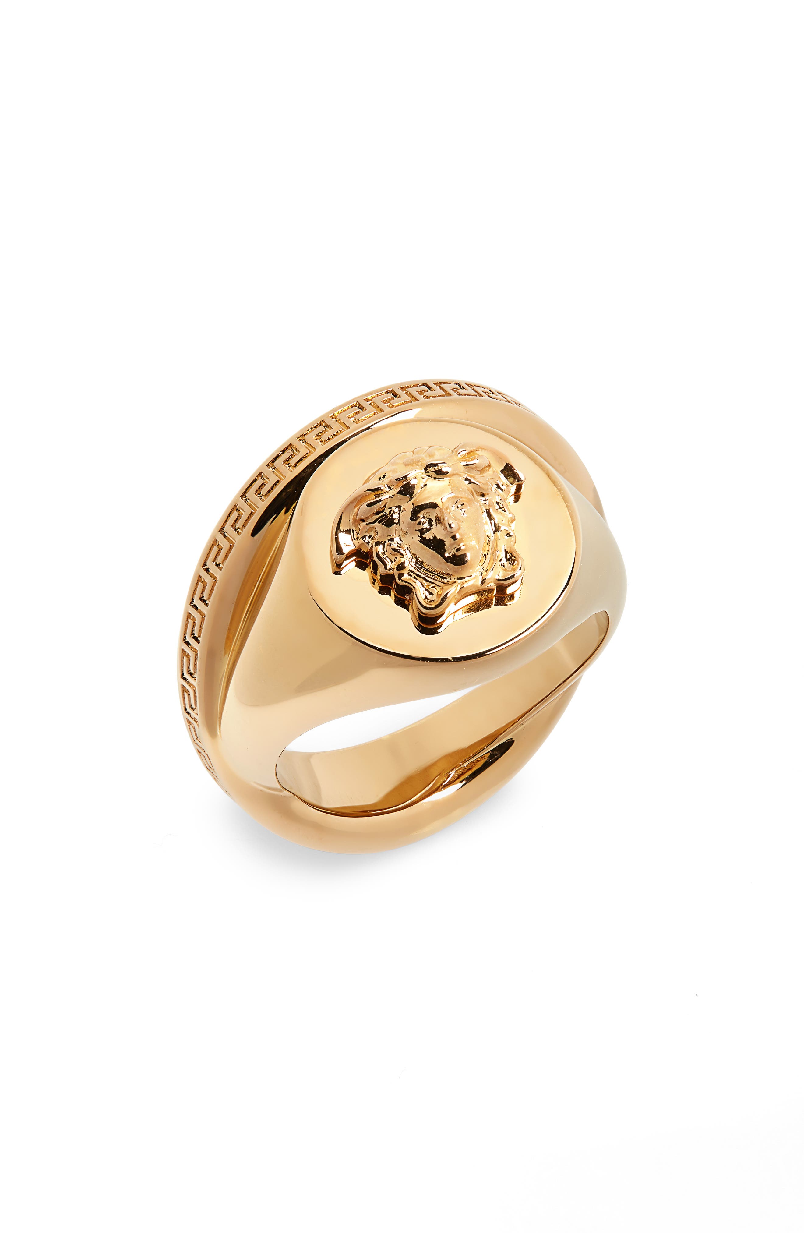 Versace Men's Medusa Signet Ring in Gold at Nordstrom, Size 9 US