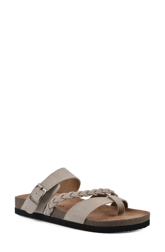 White Mountain Footwear Hazy Leather Footbed Sandal In Brown