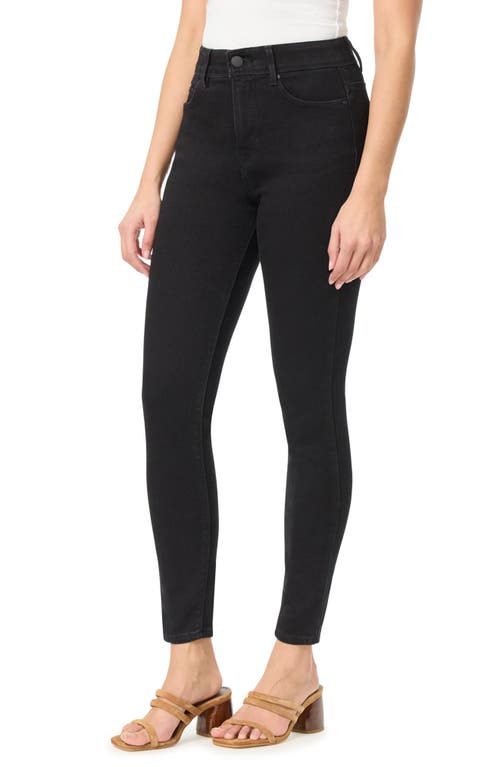 Shop Curve Appeal Nicki High Waist Ankle Skinny Jeans In Black/galaxy