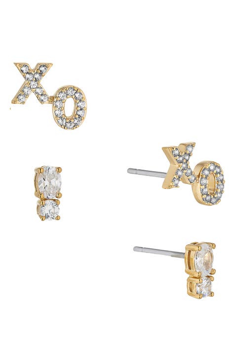 Love Bites CZ Stud Earrings Set