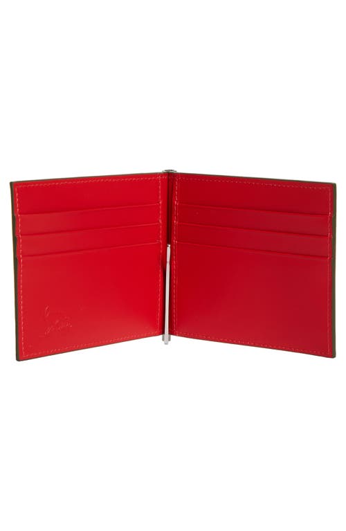 Shop Christian Louboutin Groovy Calfskin Bifold Wallet With Money Clip In Tennessee/tennessee