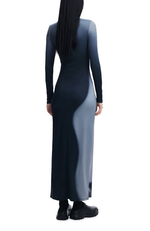 Desigual Orlando Long Sleeve Maxi Dress In Black