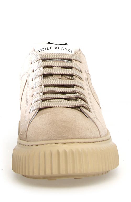 Shop Voile Blanche Lipari Genuine Shearling Lined Sneaker In Beige