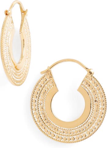 Anna Beck Contrast Dotted Hoop Earrings | Nordstrom