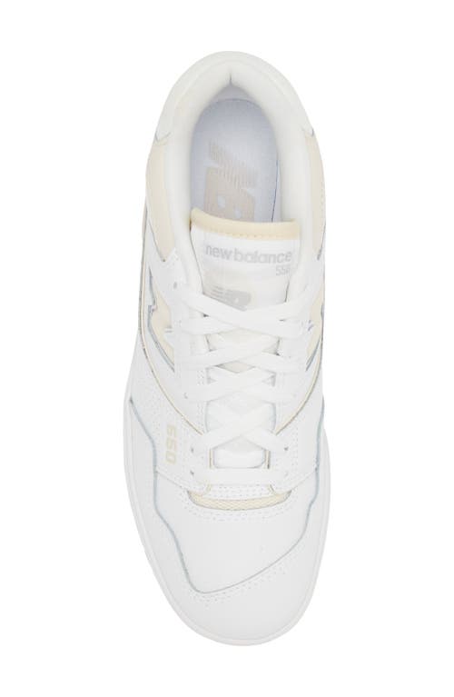 Shop New Balance 550 Basketball Sneaker In White/linen