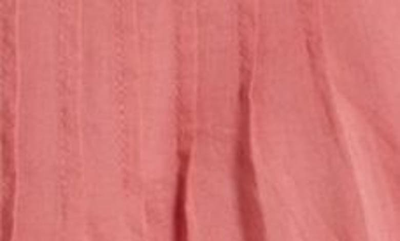 Shop Treasure & Bond Pintuck Strappy Open Back Cotton Top In Pink Mauve