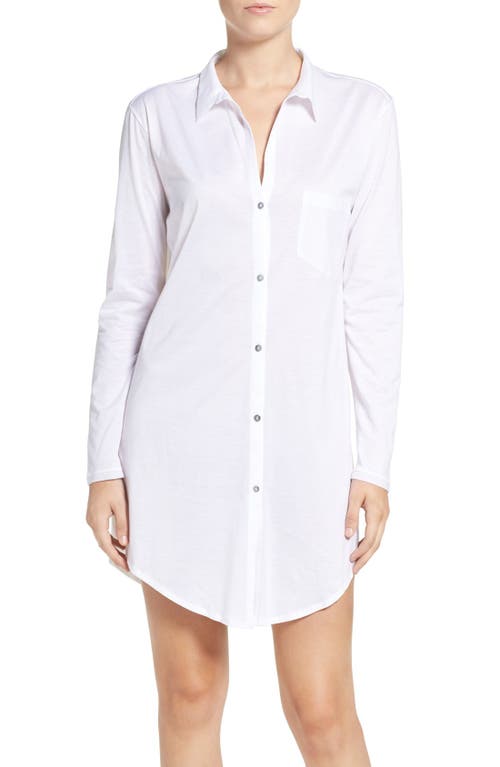 Hanro 'Deluxe Boyfriend' Jersey Sleep Shirt at Nordstrom,