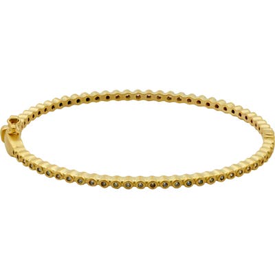 Freida Rothman Signature Bevel Pave Hinge Bangle Bracelet