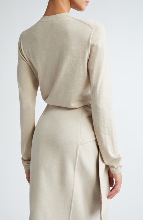 Max Mara Afelio Cashmere Crewneck Sweater In Beige