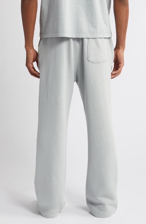 Shop Elwood Core Organic Cotton Straight Leg Sweatpants In Icicle