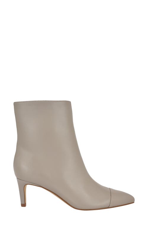 Shop Calvin Klein Gentley Pointed Cap Toe Bootie In Taupe