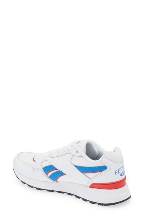 Shop Reebok Gl1000 Sneaker In White/blue/red