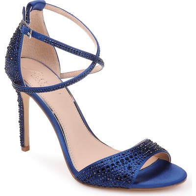 Jewel Badgley Mischka Dillon Crystal Embellished Sandal, Blue