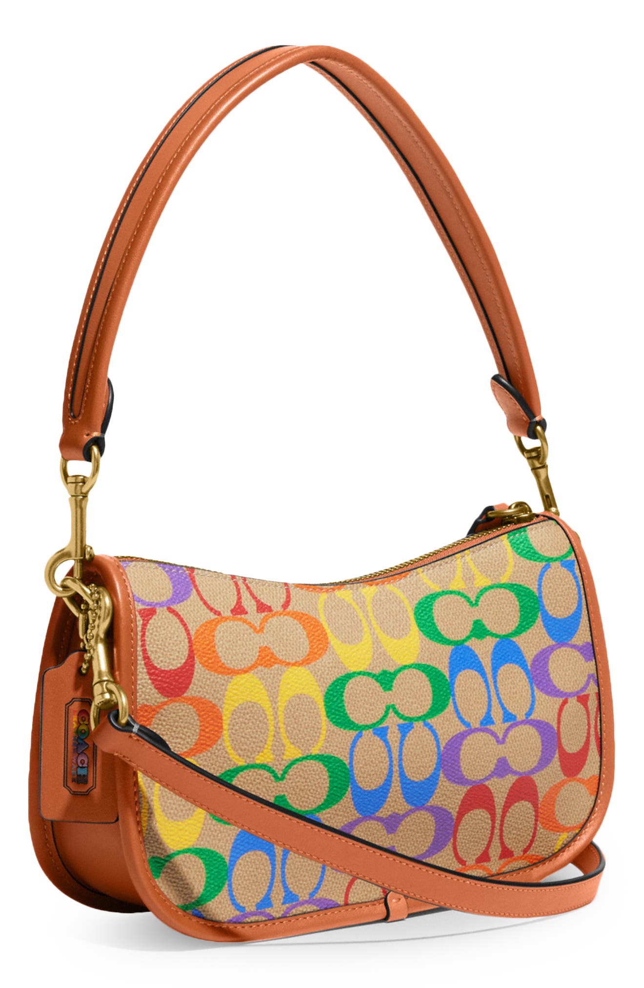 COACH Pride Coated Canvas Signature Shoulder Bag Nordstrom