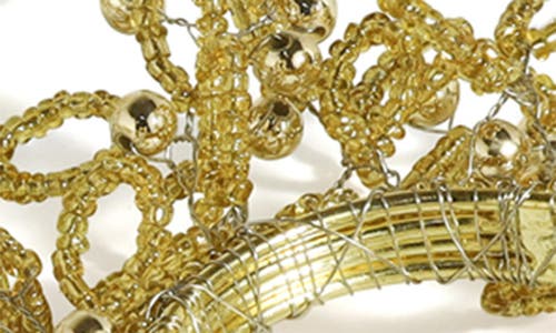 Tiramisu Golden Gleam Set Of 4 Napkin Rings In Gold