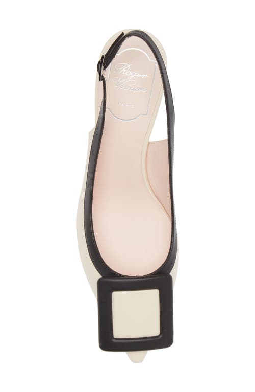 Shop Roger Vivier Viv In Ivory/black