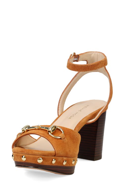 Pelle Moda Anara Platform Sandal In Cognac