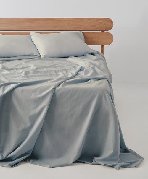 Pact Organic Room Service Sateen Sheet Set In Quarry