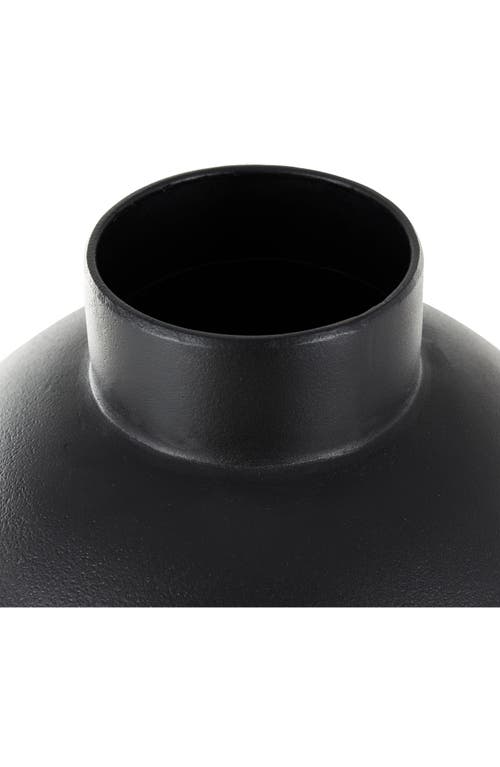 VIVIAN LUNE HOME VIVIAN LUNE HOME BLACK METAL VASE
