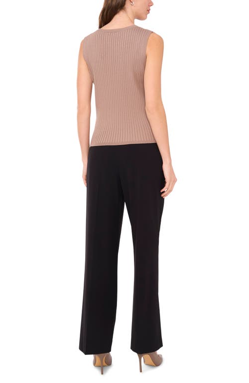 Shop Halogenr Halogen(r) Rib Sleeveless Sweater In Warm Ash Brown