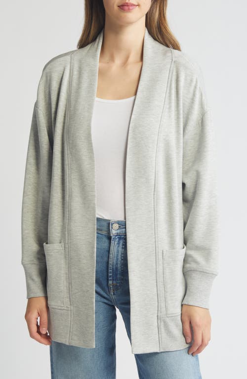 vineyard vines Dreamcloth Open Front Cardigan Light Grey Heather at Nordstrom,