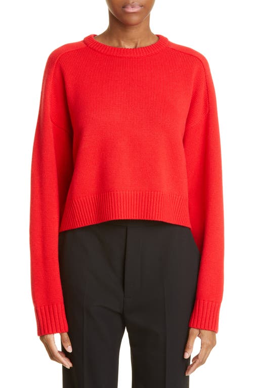 Loulou Studio Bruzzi Oversize Wool & Cashmere Sweater in Red