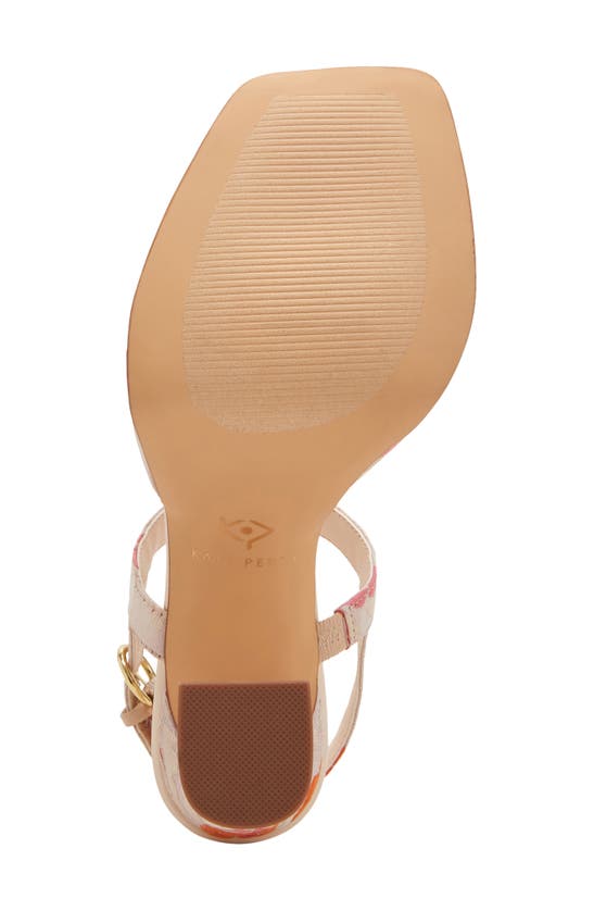 Shop Katy Perry The Steady Slingback Platform Sandal In Natural Multi