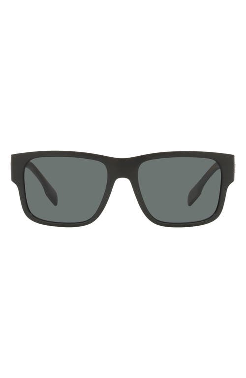 burberry 57mm Polarized Square Sunglasses in Black at Nordstrom