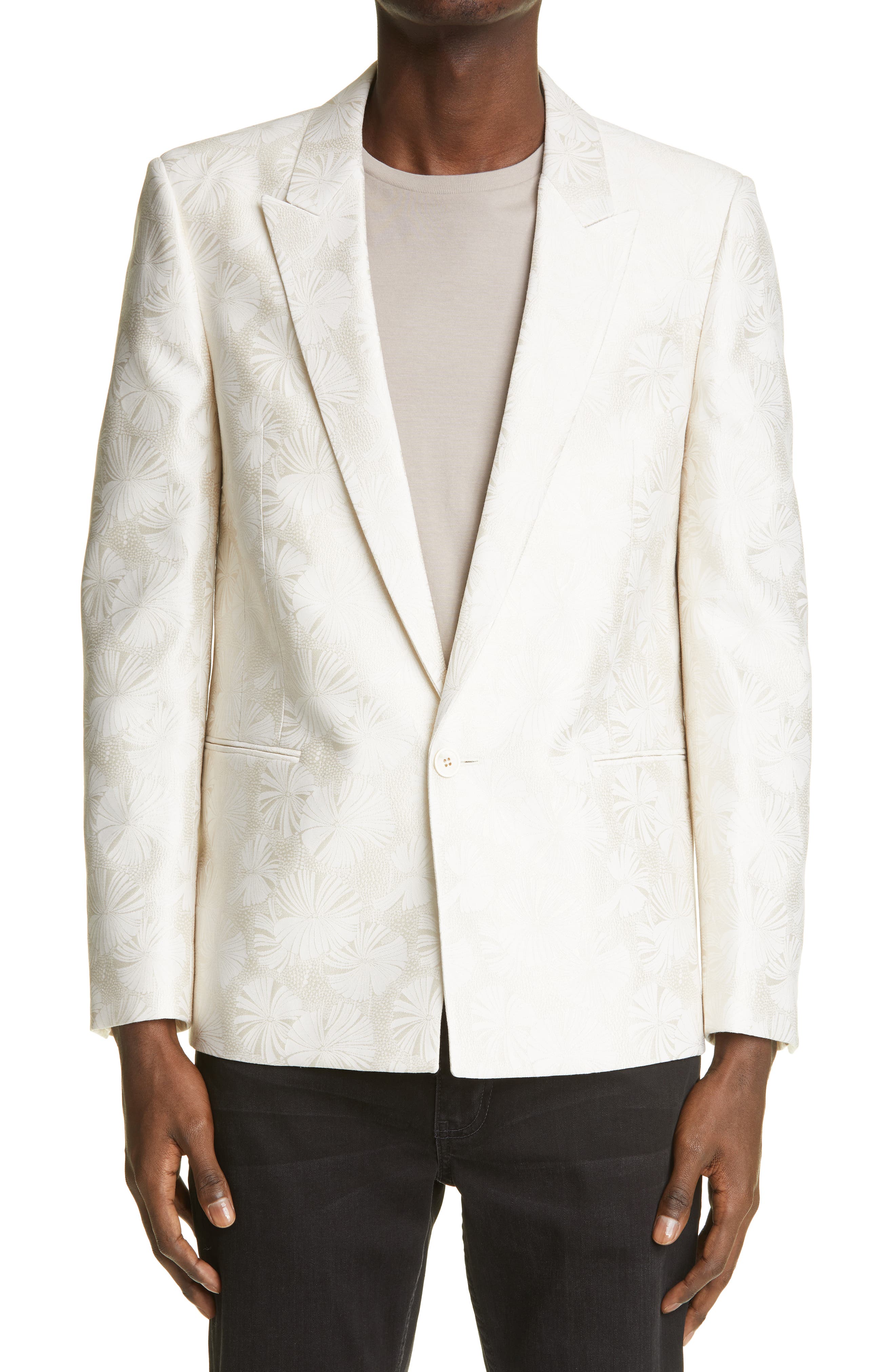 saint laurent white jacket