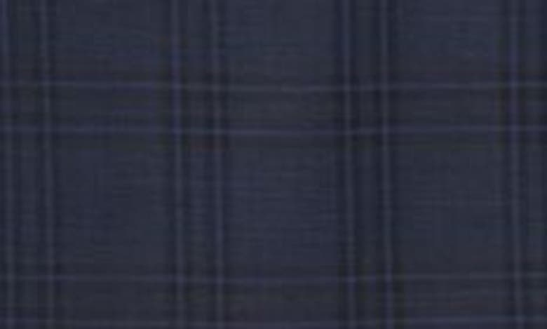 English Laundry Plaid Trim Fit Wool Blend Two-piece Suit In Gray