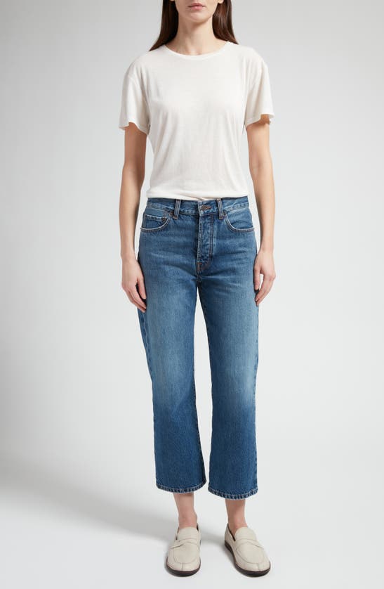 Shop The Row Lesley Crop Jeans In Blue