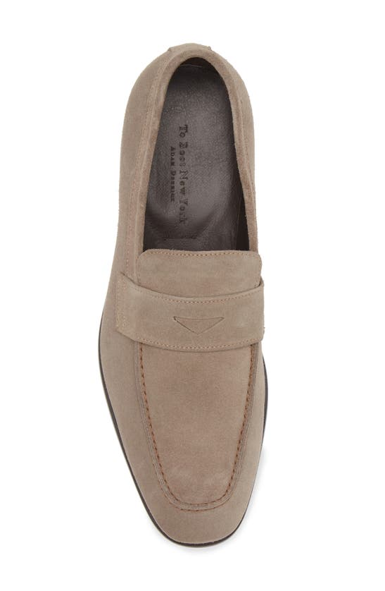 Shop To Boot New York Chambers Apron Toe Suede Loafer In Suede Taupe