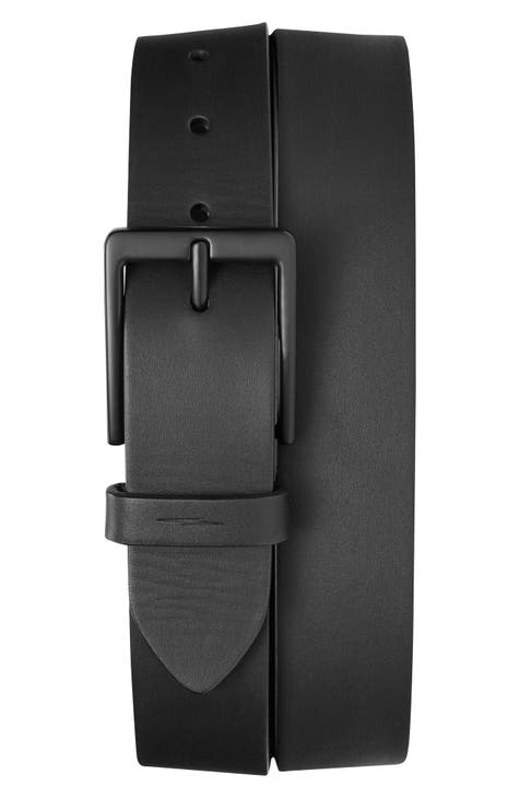 Shop Casual Leather Belt - Black Online