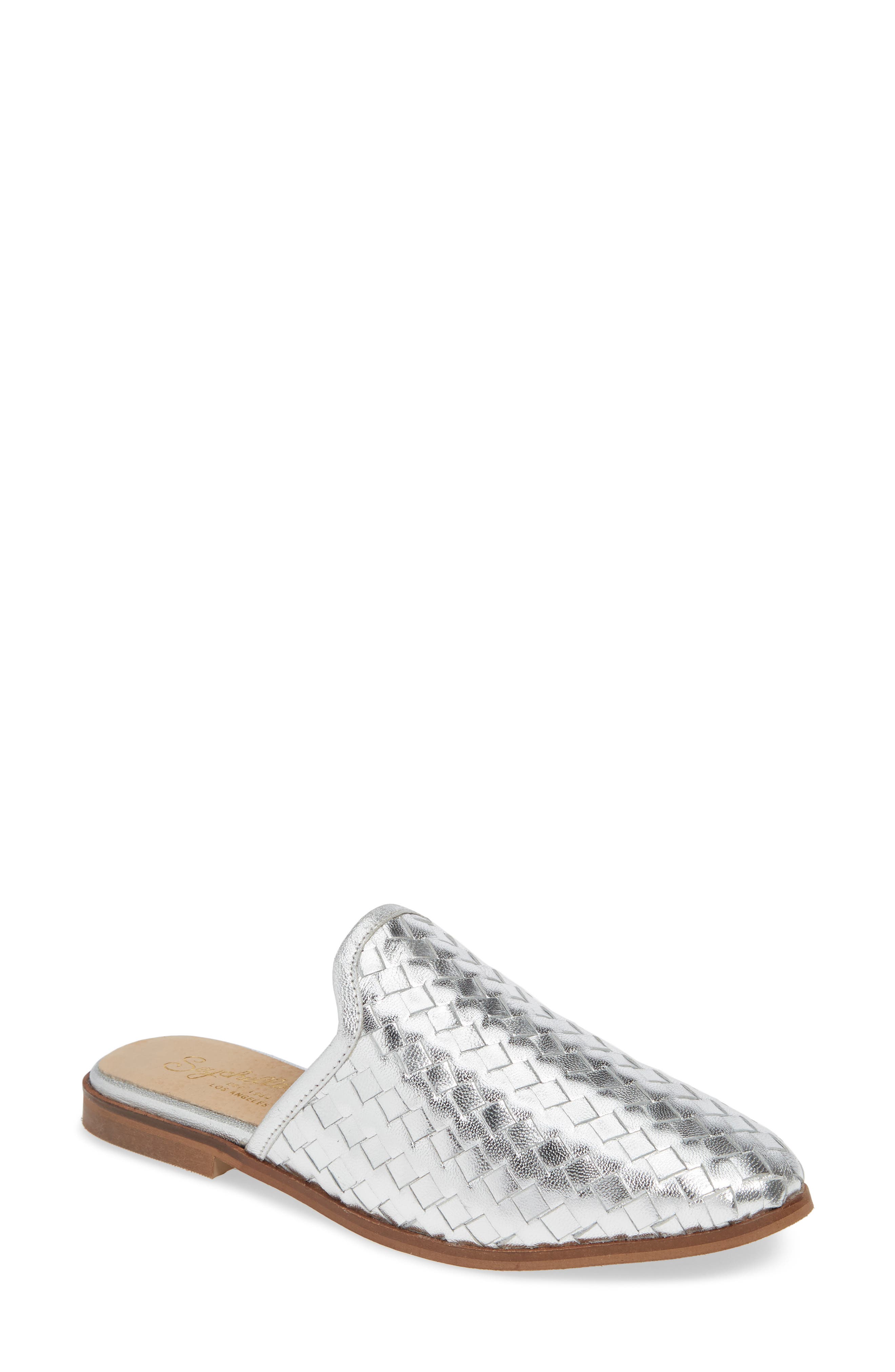 Seychelles Knickknack Woven Loafer Mule, Metallic
