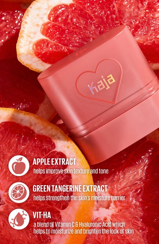Shop Kaja Dewy Bar Blush & Lip Balm In Grapefruit Gelato