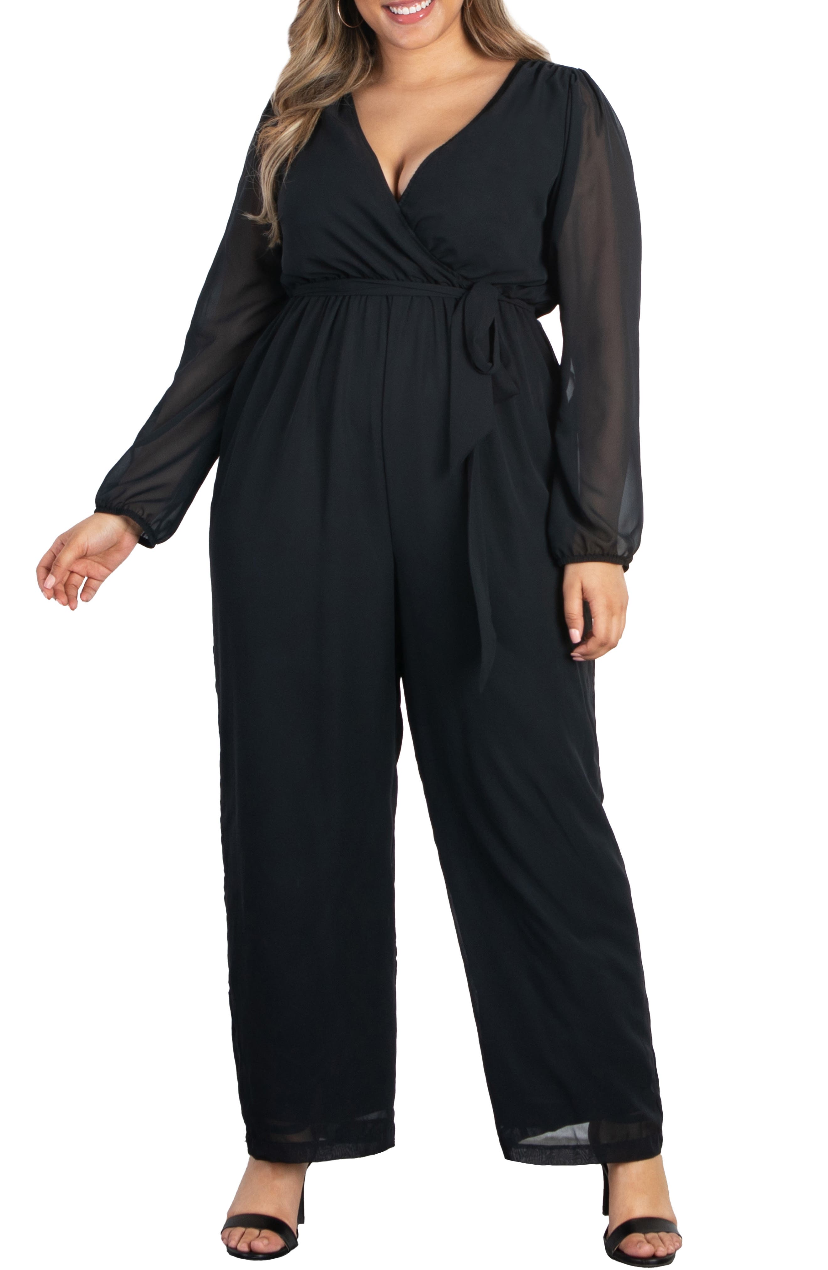 plus size black jumpsuit formal