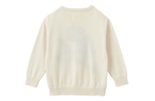 Vild House Of Little Organic Cotton Intarsia-knit Pullover In No.12-earth Rocks! Print