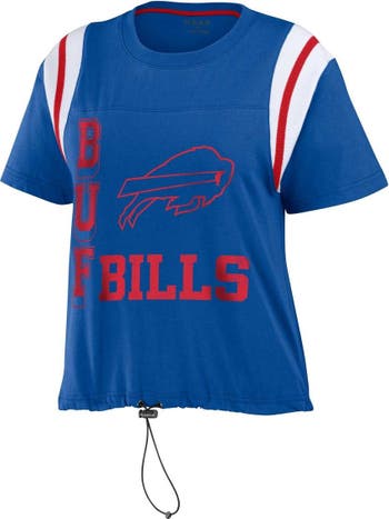 Design buffalo Bills WEAR by Erin Andrews Women's Prep Crew Shirt
