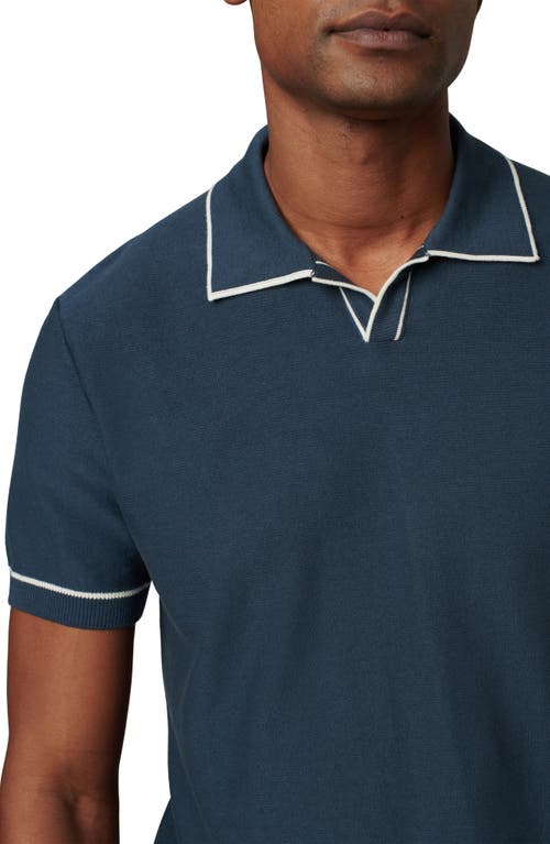 Shop Joe's Jimmy Banlon Johnny Collar Polo Sweater In Midnight Navy