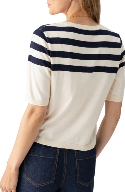 Shop Sanctuary Long Weekend Short Sleeve Sweater In Toasted Navy