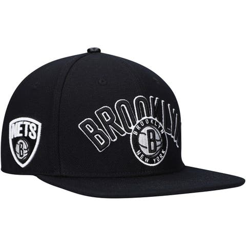 Men's Pro Standard Black Brooklyn Nets Wordmark Logo Snapback Hat