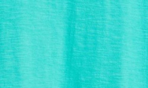 Apny V-neck High-low T-shirt In Garden Green