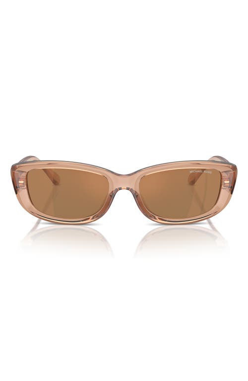 Asheville 54mm Rectangular Sunglasses in Brown