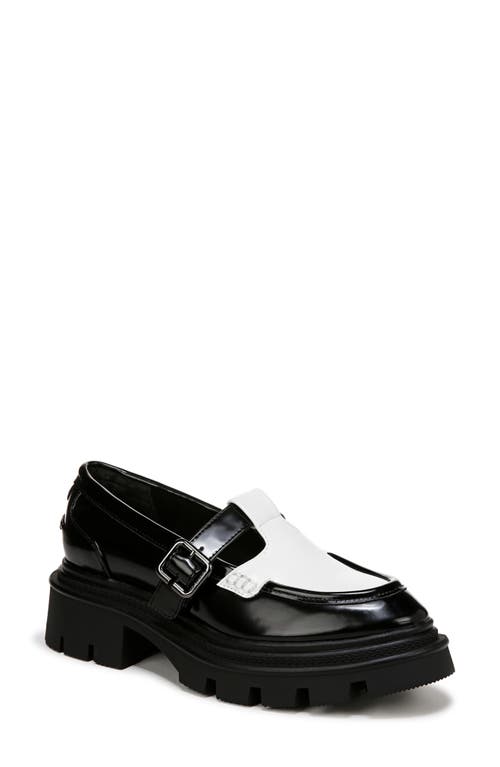 Shop Circus Ny By Sam Edelman Payson Lug Sole T-strap Mary Jane In Black/white