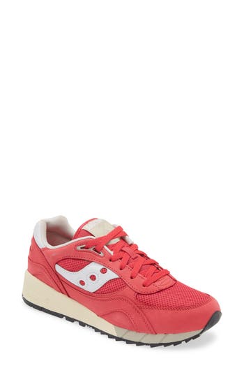 Saucony Shadow 6000 Running Shoe In Red/white