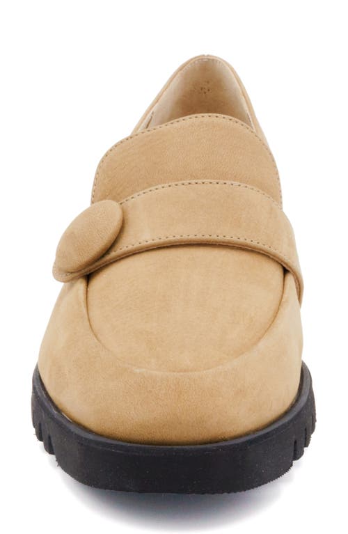 Amalfi By Rangoni Moc Toe Loafer In Taupe Long Beach
