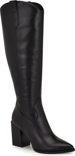 Nine West Bromwel Pointed Toe Knee High Western Boot Women Nordstrom