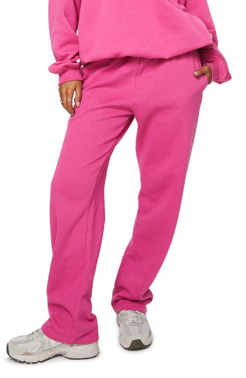 Arya Recycled Cotton Blend Sweatpants in Pink