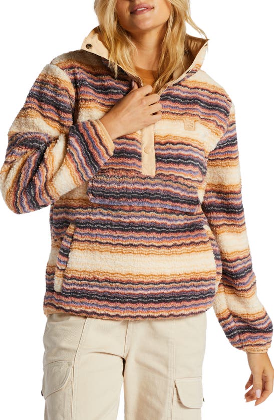 BILLABONG SWITCHBACK TEXTURED FLEECE PULLOVER