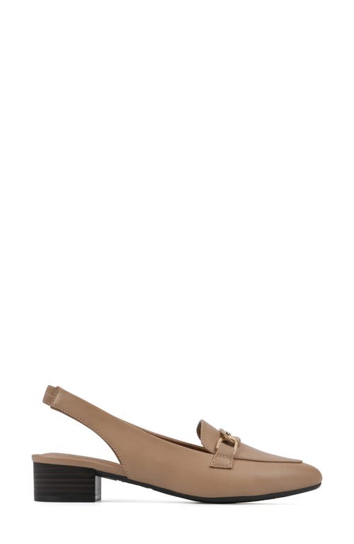 White Mountain Footwear Boreal Slingback Mule In Beige/smooth Leather